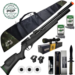 CARABINA DE PRESSÃO FXR ARTEMIS T-REX PCP VR 5,5MM ESPINGARDA + ACESSÓRIOS PREMIUM