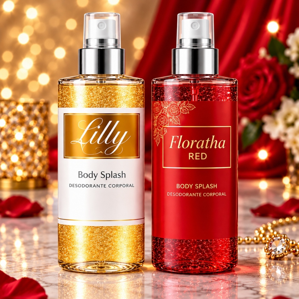Body Splash Feminino Floratta Red e Lily Fragrância Leve e Refrescante