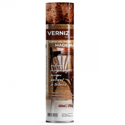 Kit Com 6 Verniz Spray Madeira Mogno 210G/400ML Etaniz Chesy