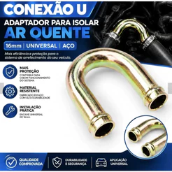 Conexão U Adaptador Para Isolar Ar Quente 16mm Universal