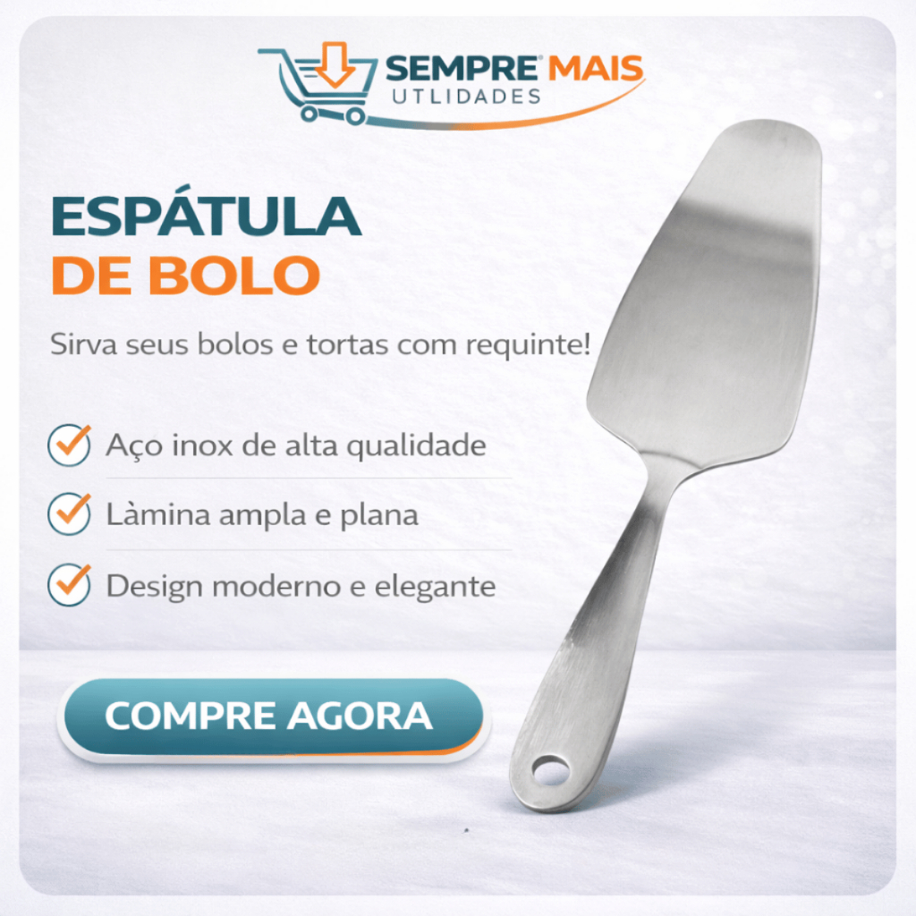 Espátula para Cortar Bolo Torta e Pães de Aço Inox Multiuso Universal 25Cm em Oferta na Shopee