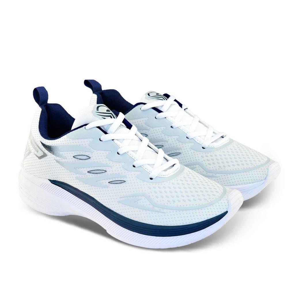 KIT 02 PARES Tenis Masculino Escolar Academia Original FREEDOM Corrida Caminhada PROMOÇÃO BRANCO AZUL+ PRETO DOURADO — imagem 2 de 2