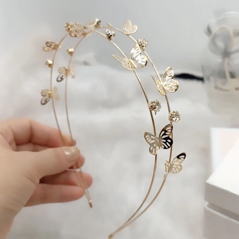 Tiara Fashion Com Cristal De Strass Dourado / Prateado / Acessório De Cabeça em Oferta na Shopee