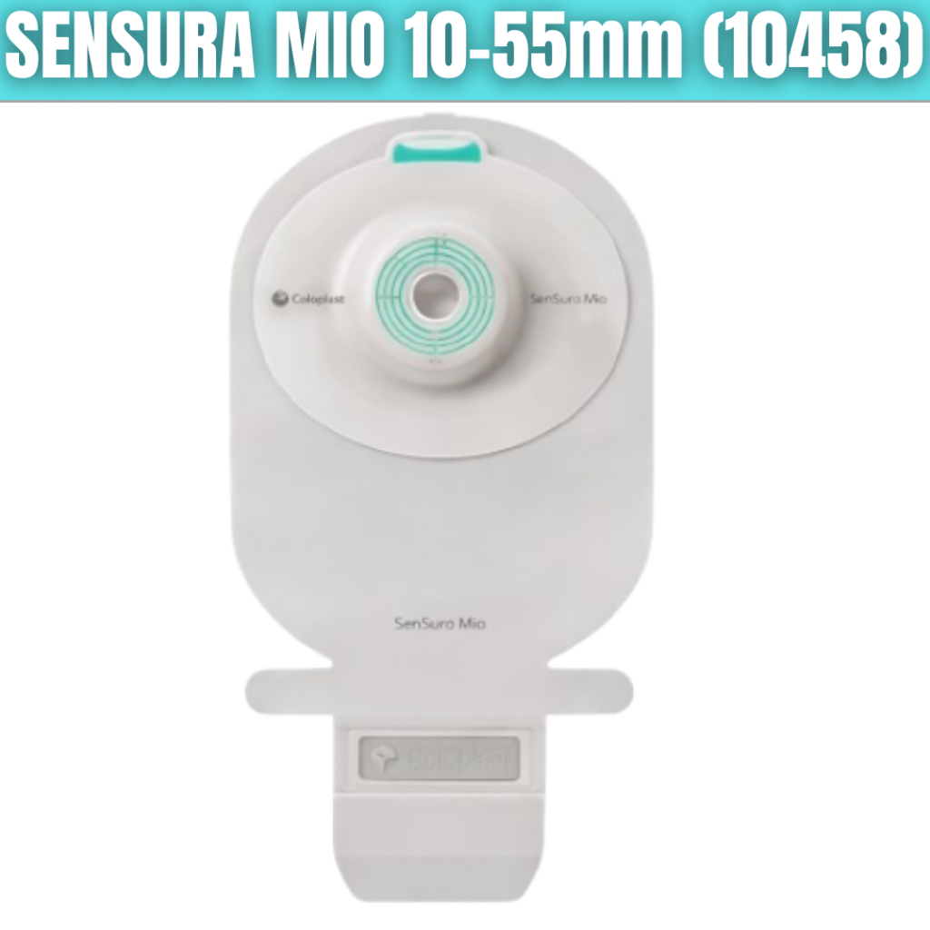 Bolsa De Colostomia Coloplast SenSura Mio 1 Peça Drenável Transparente 10-55mm Maxi (10458)