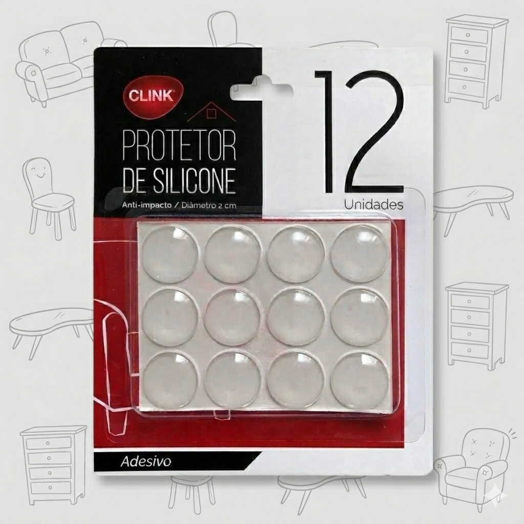 Gota De Silicone Grande 2CM Protetor Adesivo para Mesa de Vidro Portas Redondo 12 Unidades em Oferta na Shopee