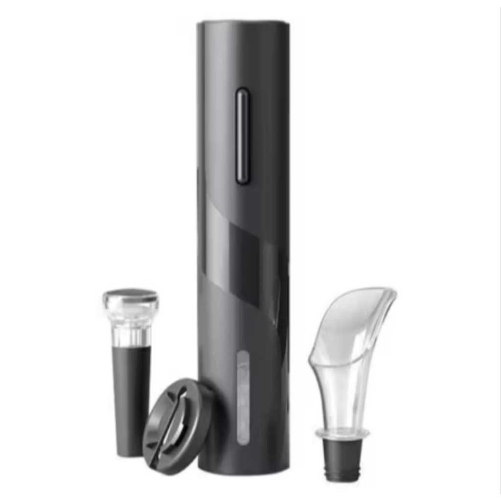 HYQ1794Kit Saca Rolhas Elétrico + Decanter Automático | Abridor de Vinho Com Acessórios em Oferta na Shopee