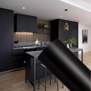Papel de Parede Decoração 5 METROS x 45CM Preto Adesivo Autocolante GEOMÉTRICO Sala preto Promoção