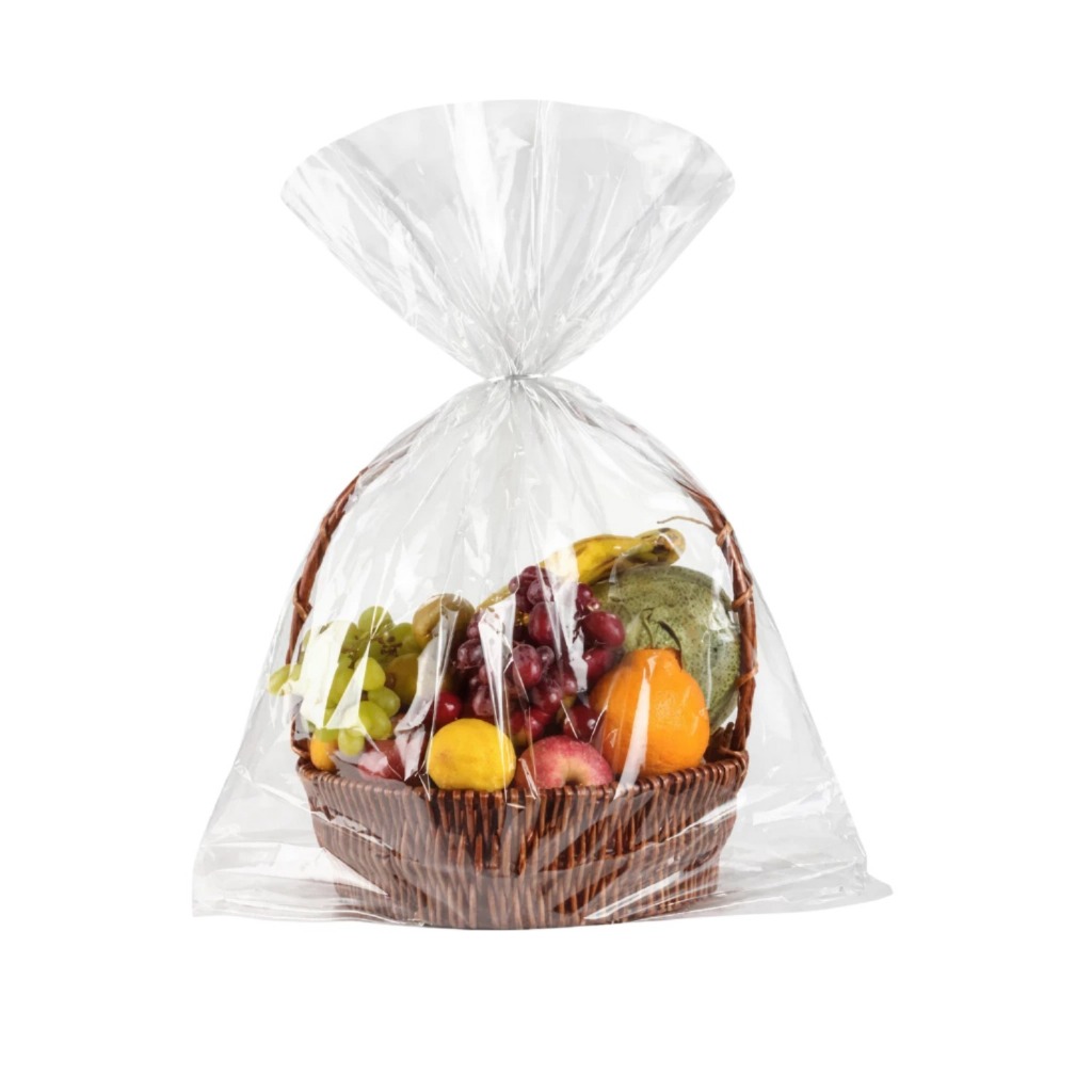 Kit Sacos Celofane Transparente 45x60 Brilhante p/ Cesta Presente 25 - 50 -100un em Oferta na Shopee