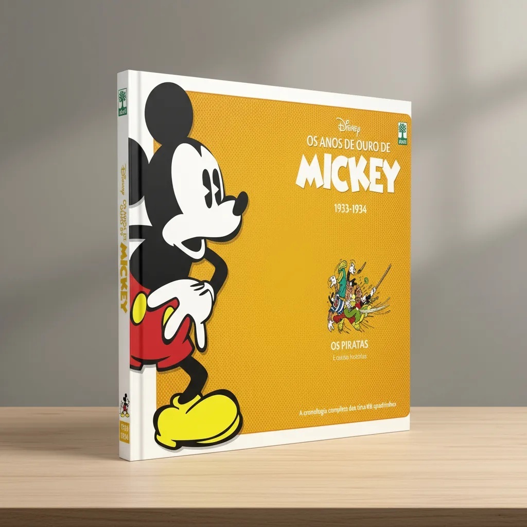 HQ: Os Anos de Ouro de Mickey: Os Piratas 1933 - 1934 Walt Disney Edição de Colecionador Capa Dura