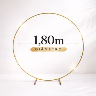 Arco Redondo Base Fixa 1,80M X 1,80M Festa Desmontável Painel Sublimado Banners Bexiga Pegue e Monte em Oferta na Shopee
