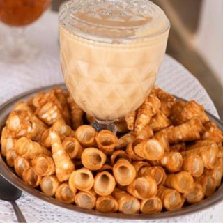 Canudos crocantes - prontos para rechear - 70 unid. em Oferta na Shopee