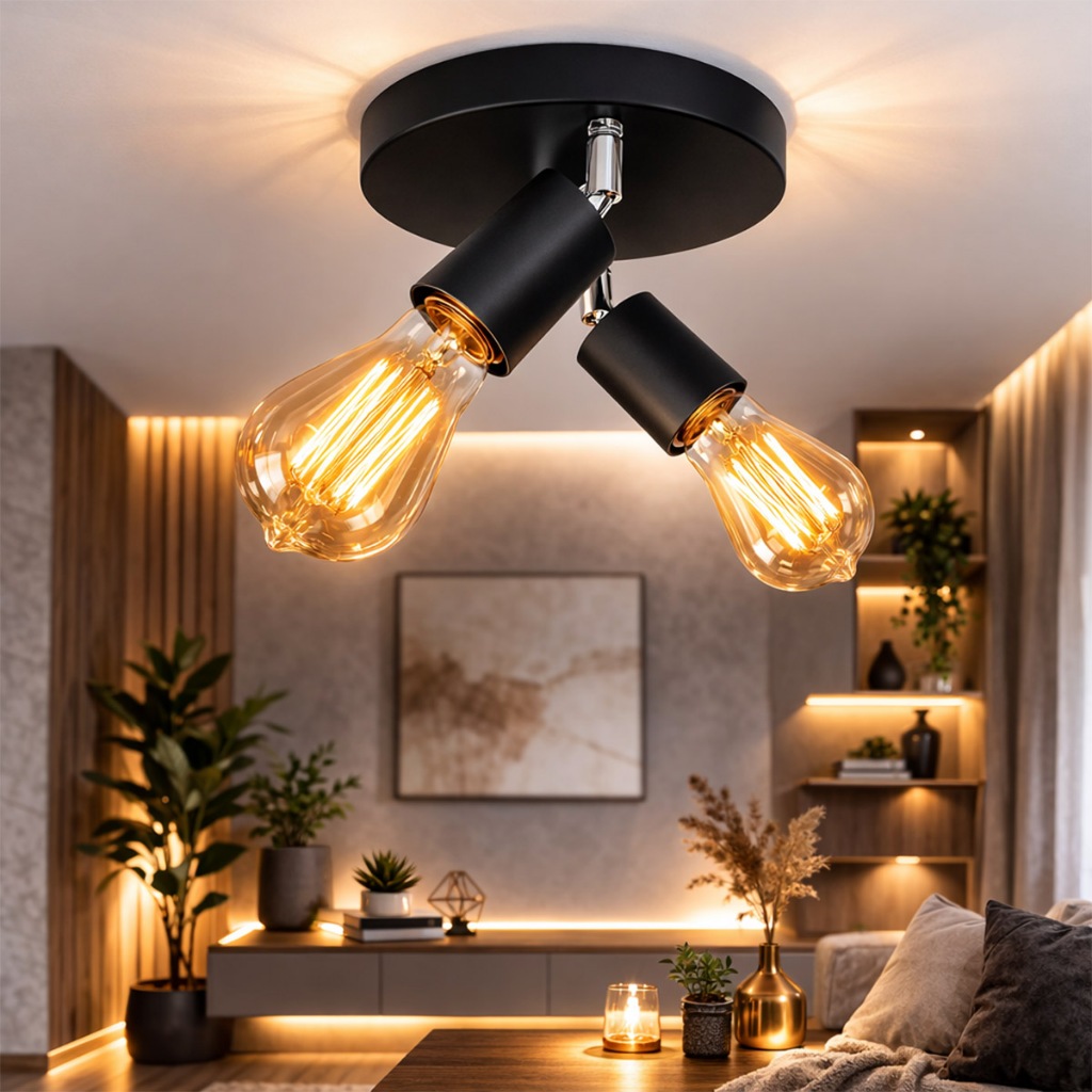 Luminária Lustre Spot De Sobrepor Duplo Sala Quarto cozinha Moderna Alumínio Não Enferruja Lustre em Oferta na Shopee