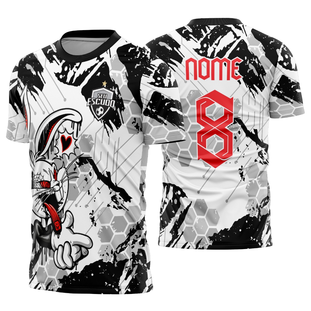 Camisa de uniforme para interclasse/jogos internos/futebol personalizada com nome e numero mod 870