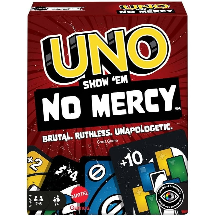 Jogo UNO No Mercy - Versão Mais Intensa com 168 Cartas e Novas Regras