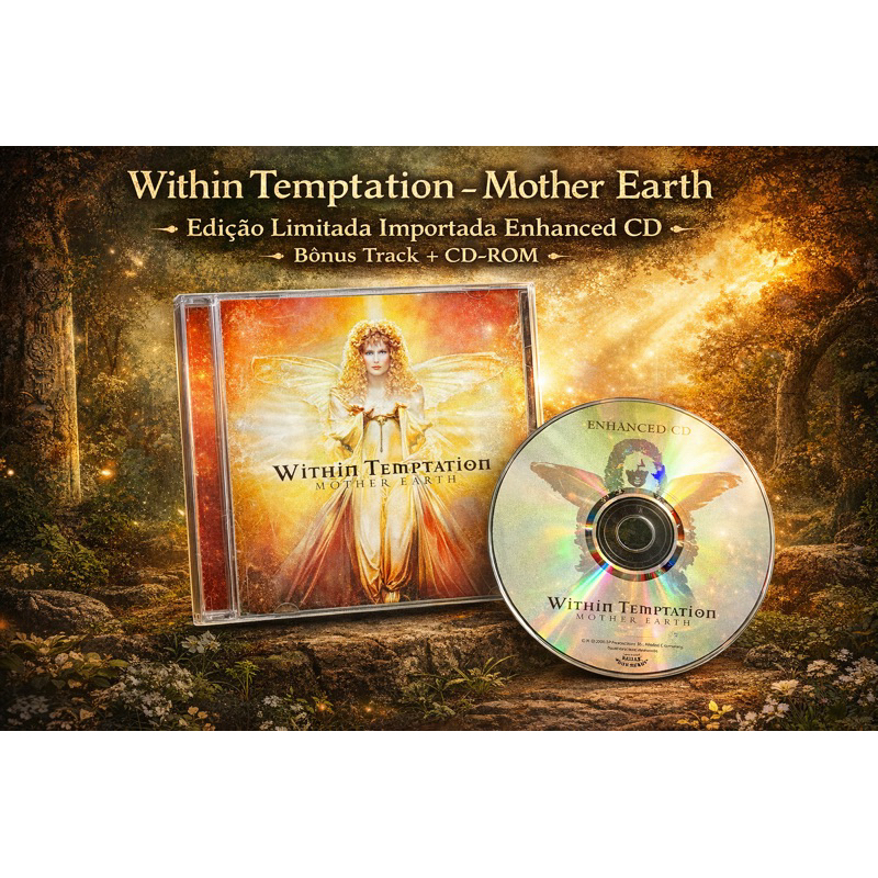 Within Temptation – Mother Earth • Edição Limitada Enhanced CD • Europa • 2000  • Bônus Track + CD‑ROM