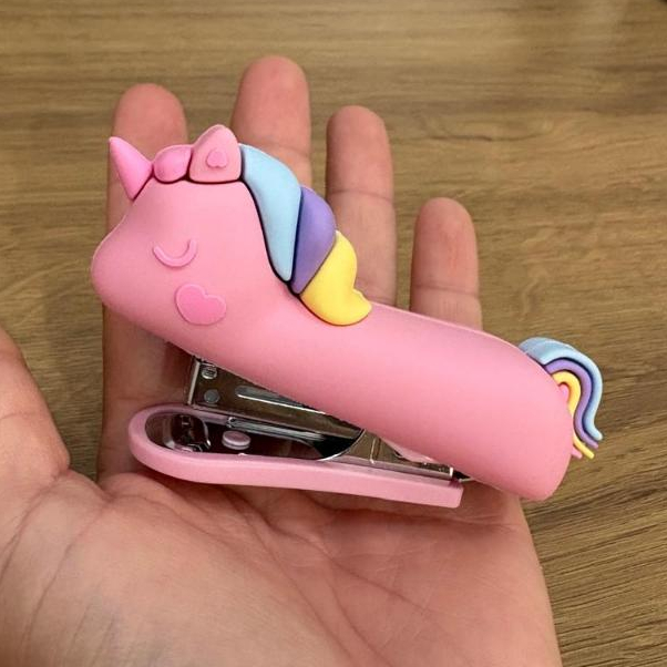 Mini Grampeador Unicórnio Kawaii - Últimas Unidades Promoção