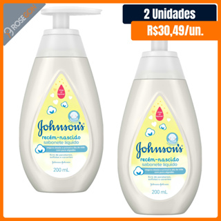 Kit 2 Sabonetes Líquidos para Recém Nascido Johnson's Baby RN 200ml cada em Oferta na Shopee