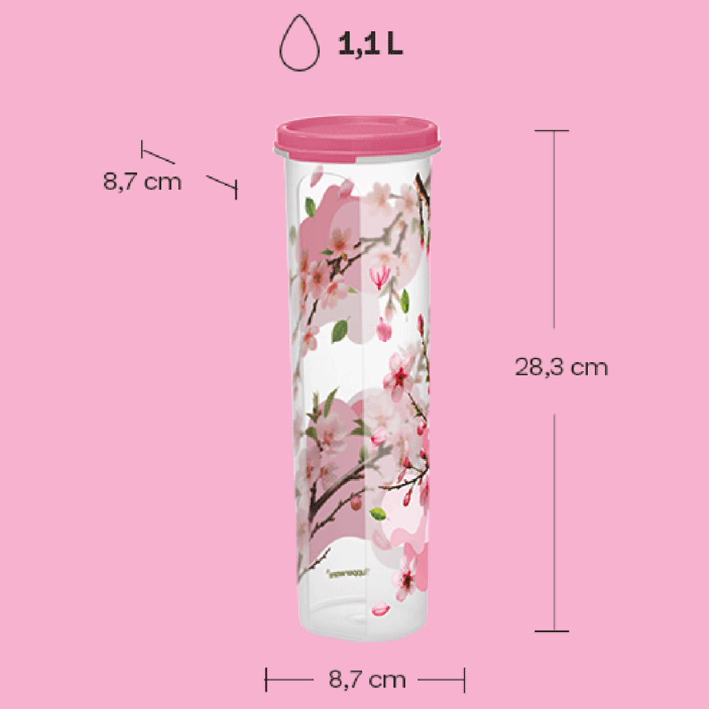Tupperware Modular Redondo 1,1l Tampa Hermética Pote