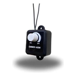 Dimmer Para Ventilador 400w Parede Controlador Velocidade Bivolt Preto 127/220v