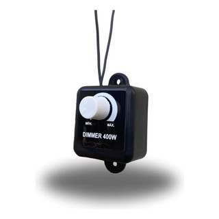 Dimmer Para Ventilador 400w Parede Controlador Velocidade Bivolt Preto 127/220v