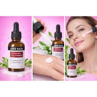 Sérum Lové Rain Retinol 0,3% + Vitamina E - Rn-0,3 Skincare Novos produtos em Oferta na Shopee