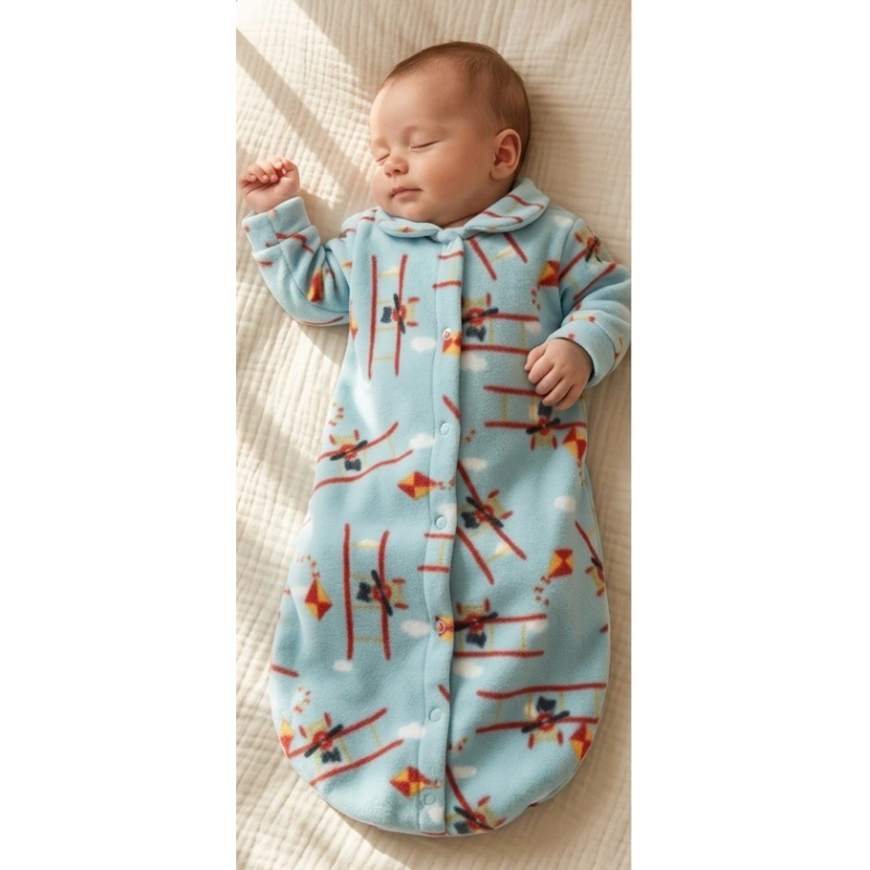 Saquinho De Dormir Para Bebê Com Manga Soft Pelucia Inverno Quentinho Manta Fleece Microfibra em Oferta na Shopee