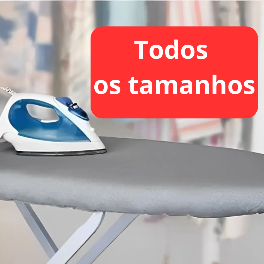 Forro Térmico Tábua Passar Roupa Capa Cinza Com Espuma Aluminizada Tamanho Ajustável  Cordão Clickstock em Oferta na Shopee