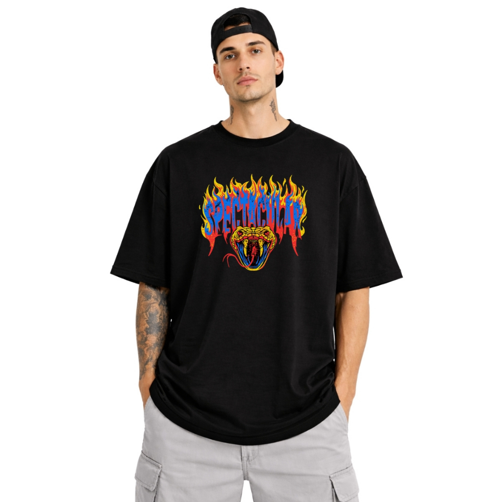 Camiseta Oversized Masculina Algodão Estampa Para Academia e Esportes