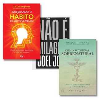 Kit Livros de Autoconhecimento e Desenvolvimento Pessoal | Dr. Joe Dispenza & Joel Jota em Oferta na Shopee
