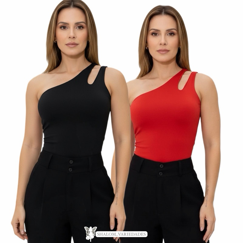 Kit 2 Blusas Nula Feminina Manga Um Obro Abertura na Manga Básica Tecido Suplex Premium com Forro Blusinha Feminina Moda em Oferta na Shopee