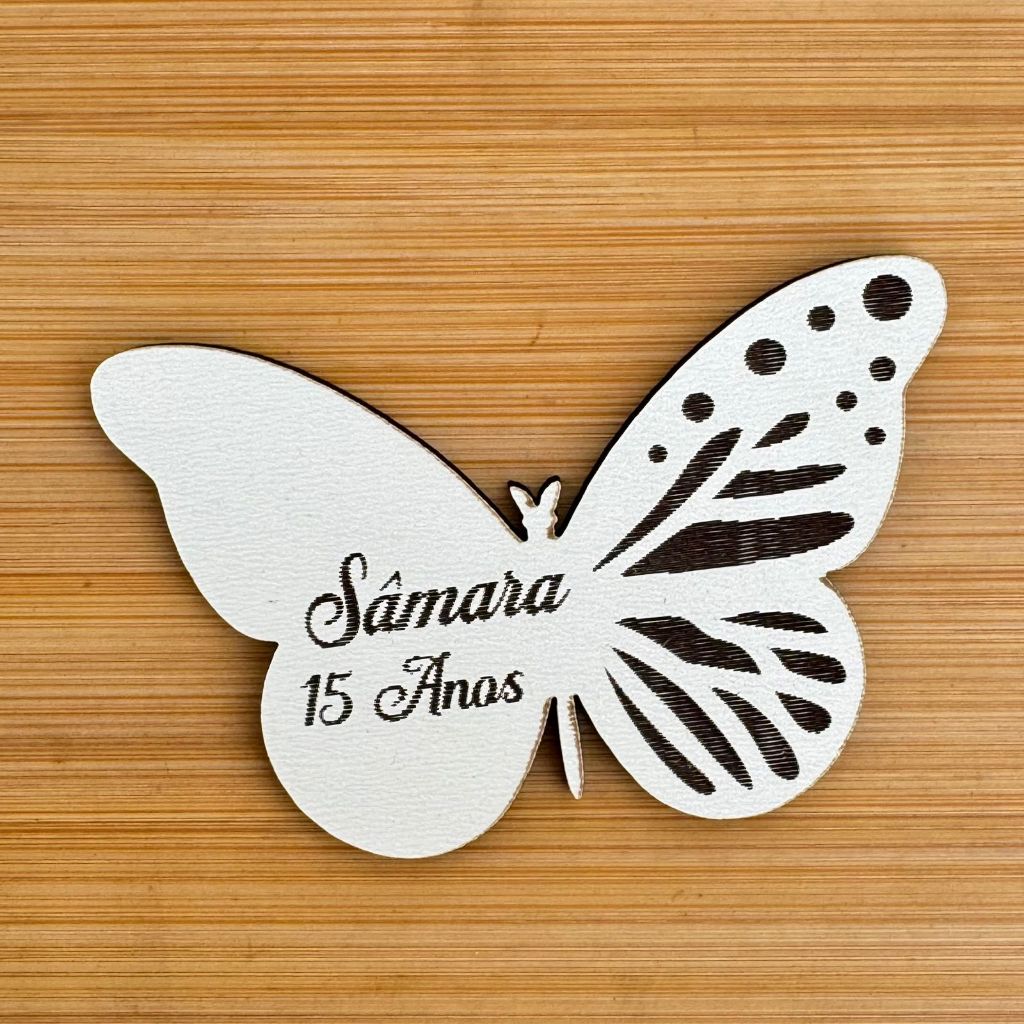 Kit Imãs de Geladeira Borboleta em MDF | Lembrancinha Aniversário e 15 Anos Personalizado MDF