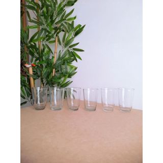 conjunto 6 copos de vidrão antigo
