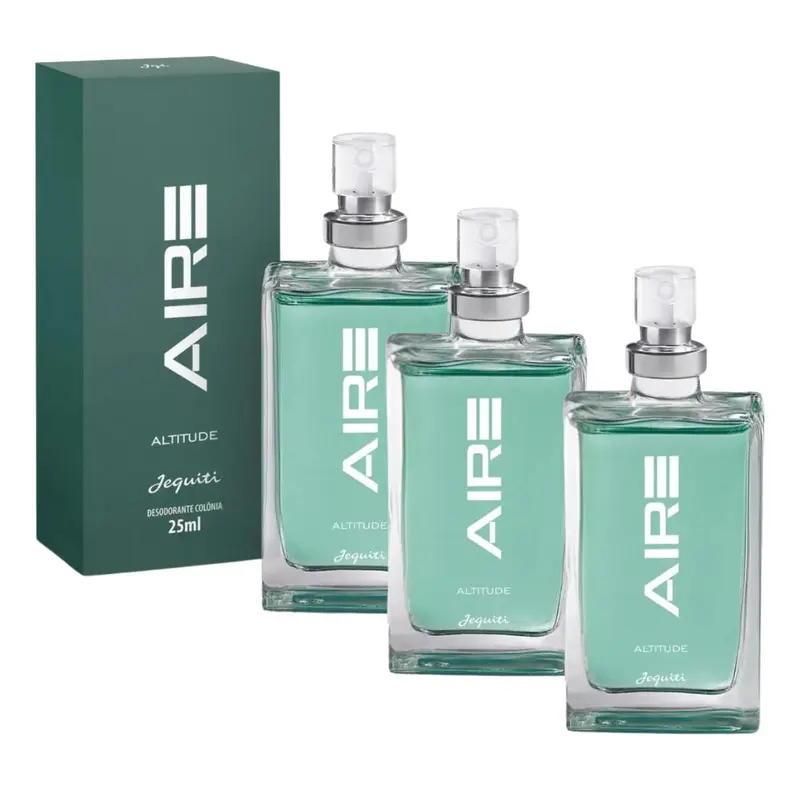 KIT 3 Aire Desodorante Colônia Masculina - 25ml