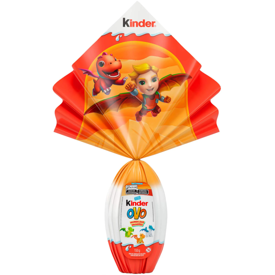Ovo de Páscoa Kinder Ovo Mundo dos Dragões Lacrado com Surpresa 150g em Oferta na Shopee
