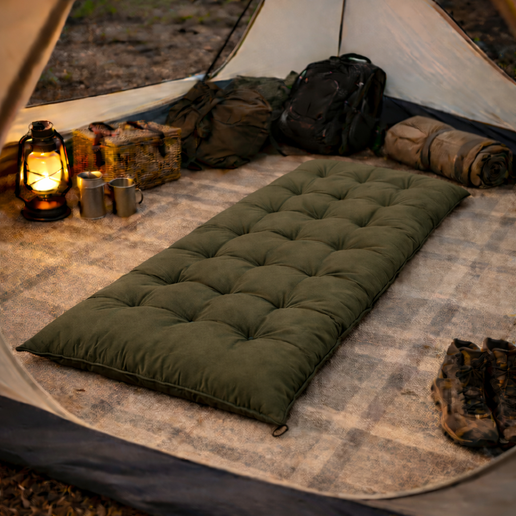 Colchonete Camping 170x60cm  Espreguiçadeira Solteiro para Acampamento Confortável em Oferta na Shopee