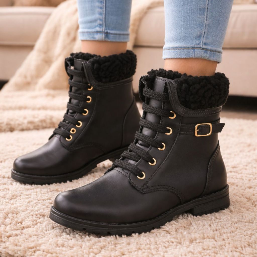 Bota Coturno Infantil Stilo Rosê Montaria Leve Confortável-2135