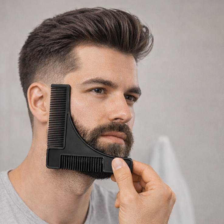 Pente Modelador Barba Alinhador Barbeiro Profissional