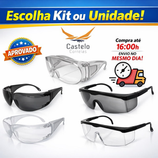 Óculos de proteção EPI - Qualidade Premium em Oferta na Shopee