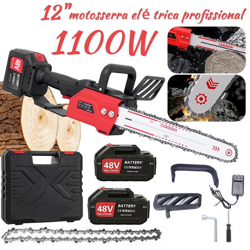 Serra Elétrica 61cm com Lâmina de 12 Polegadas Ideal para Cortes Rápidos e Eficientes TADASHOPE em Oferta na Shopee