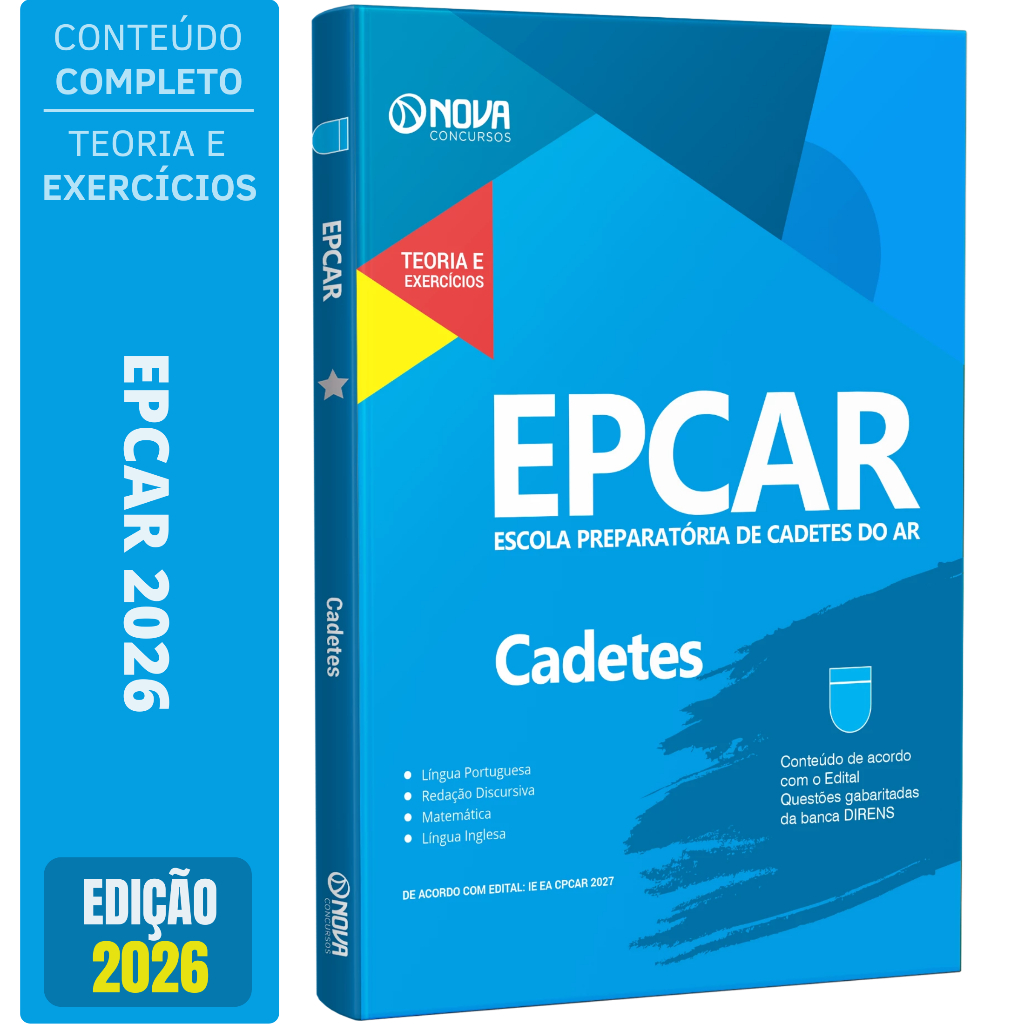 Imagem Apostila Concurso EPCAR 2026 - Escola Preparatória Cadetes do Ar - Aeronáutica