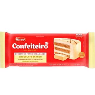 Cobertura Confeiteiro Harald Barra 1,01kg Branca em Oferta na Shopee