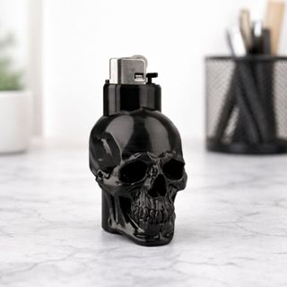 Porta Isqueiro Caveira Decorativa em Oferta na Shopee