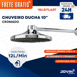 Chuveiro Ducha Cromado - Valeplast em Oferta na Shopee
