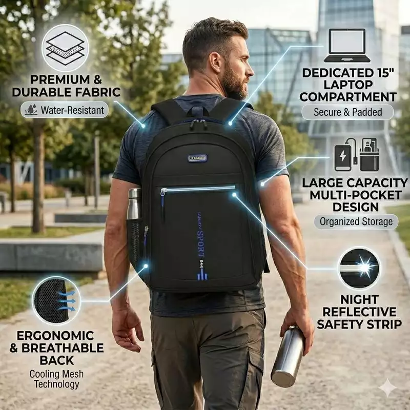 Mochila Masculina Impermeável para Notebook — foto 5