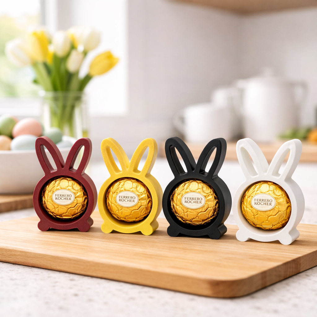 Kit 10 Lembrancinha Páscoa Coelhinho Porta Ferrero Rocher Presente Chocolate Criativo Infantil Decorativo em Oferta na Shopee