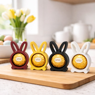 Kit 10 Lembrancinha Páscoa Coelhinho Porta Ferrero Rocher Presente Chocolate Criativo Infantil Decorativo em Oferta na Shopee