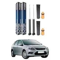 PAR AMORTECEDOR TRASEIRO FOCUS 2009 A 2013 ORIGINAL NAKATA + KIT