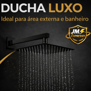 CHUVEIRO DUCHA 20x20 INOX 304 QUADRADO RETO/ARTICULADO em Oferta na Shopee