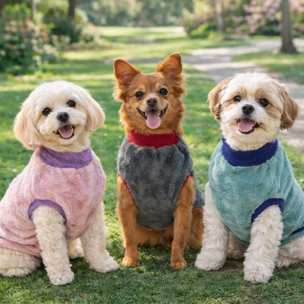 Kit 3 Roupa de Inverno para Cachorro e Gato PP ao XG – Soft Quentinho e Confortável