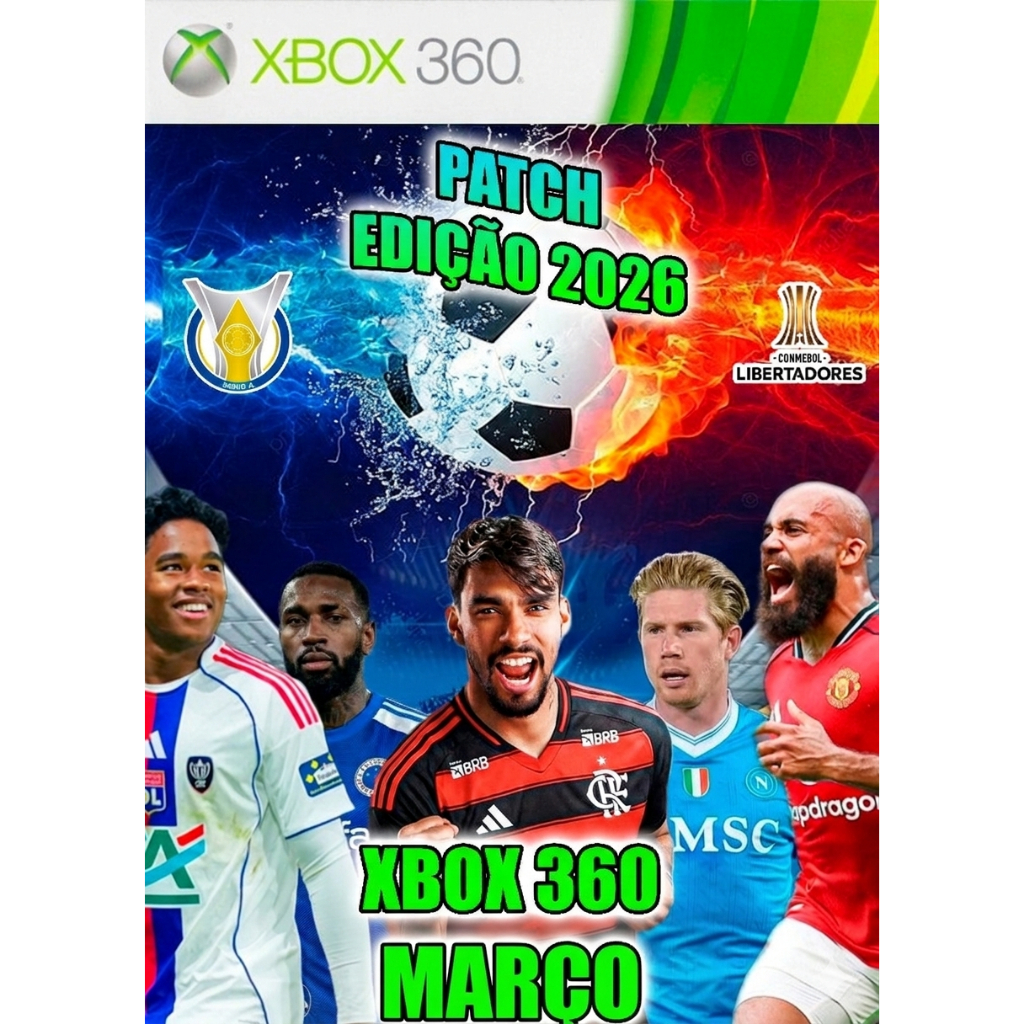 Futebol 2026 para Xbox 360 atualizado em Oferta na Shopee
